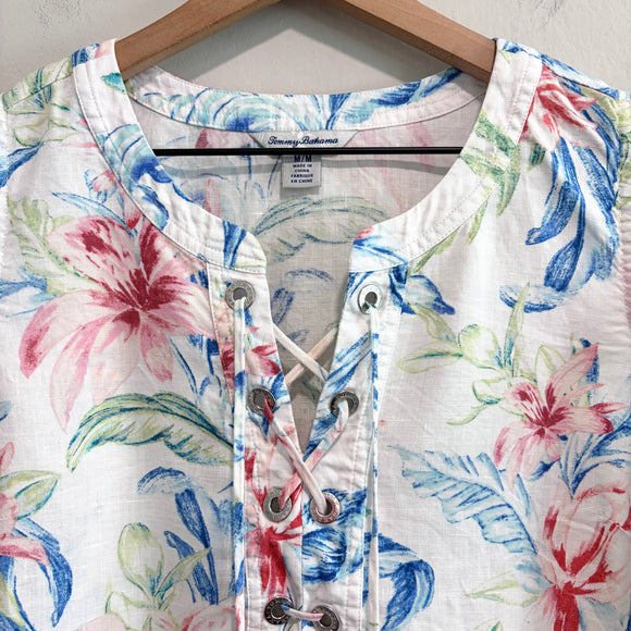 Floral Linen Top
