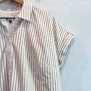 Striped Button Back Popover Top-4