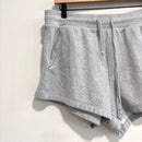 Drawstring Waist Sweat Shorts-2