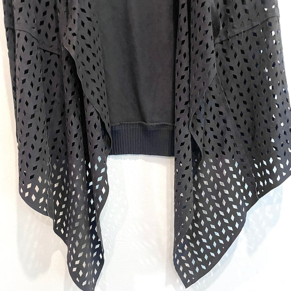 Faux Suede Perforated Vest