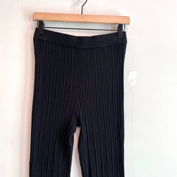 Pointelle Ribbed Knit Pants