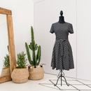 Striped Tie Front Dress-1