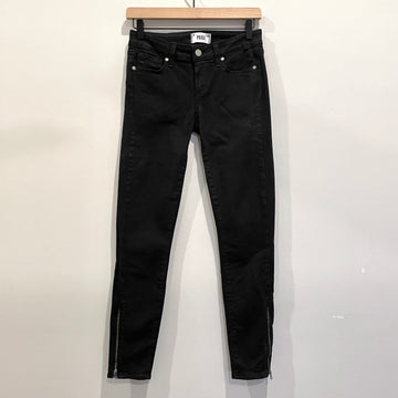 Skinny Zipper Ankle Jeans