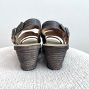 Leather Strappy Wedge Sandals-6