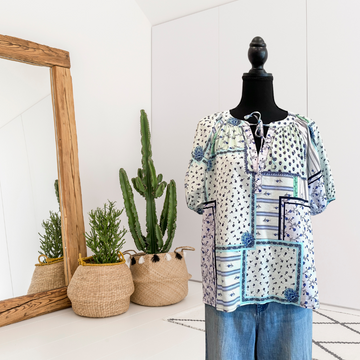 Floral Patchwork Top