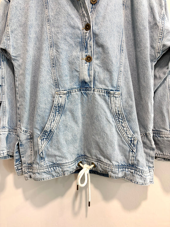 Jean Hooded Pullover
