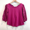 Lace Ruffle Sleeve Top-2