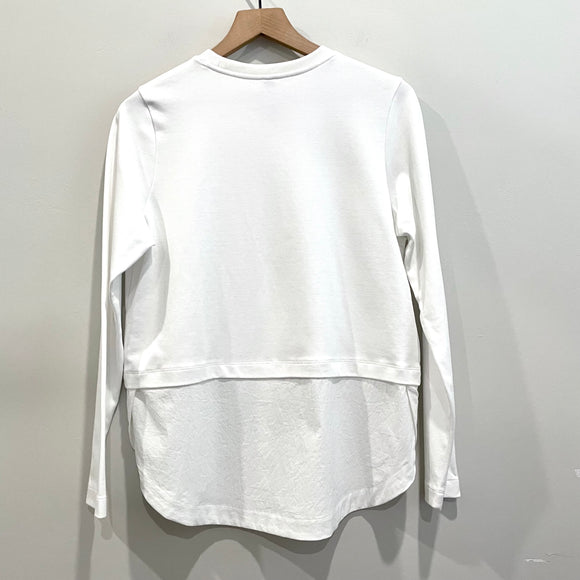 Faux Layered Hem Sweatshirt