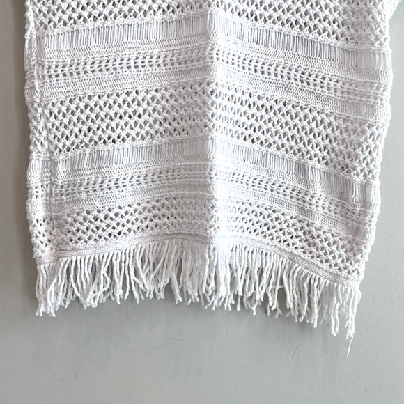 Open Knit Short Sleeve Sweater