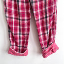 Plaid Flannel Pajama Set-16