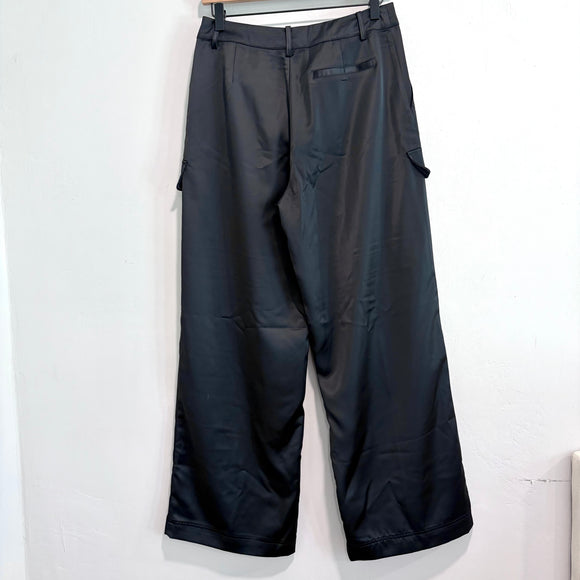 Satin Cargo Pants