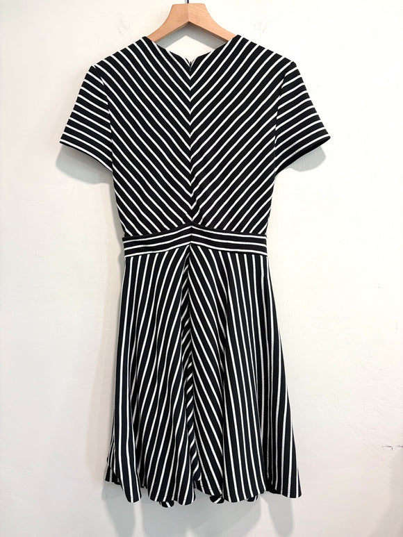 Striped Tie Front Dress