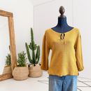 Ribbed Knit Balloon Sleeve Sweater-1