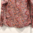 Floral 1/4 Button Top-9