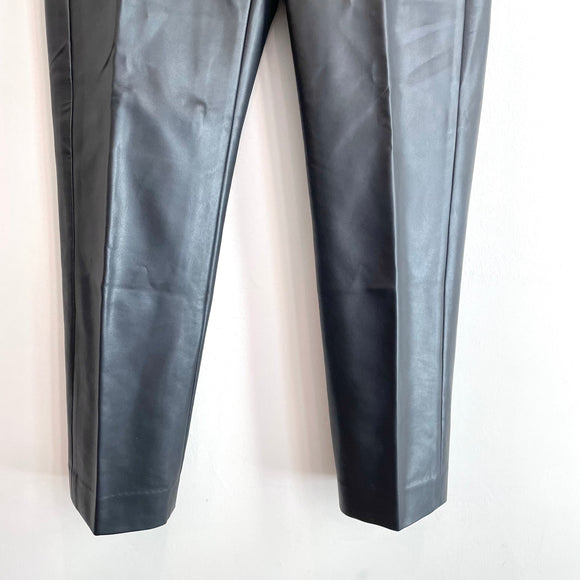 Faux Leather Straight Leg Pants