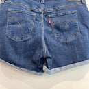 Mid-Length Jean Shorts-7