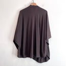 Open Poncho Wrap Sweater-9