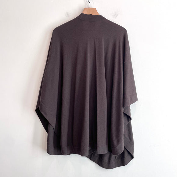 Open Poncho Wrap Sweater