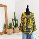 Floral Bell Sleeve Top-1