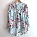 Floral Pleated Lightweight Top-9