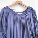 Pleated Balloon Sleeve Top-3