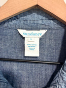 1/2 Button Utility Chambray Top-4