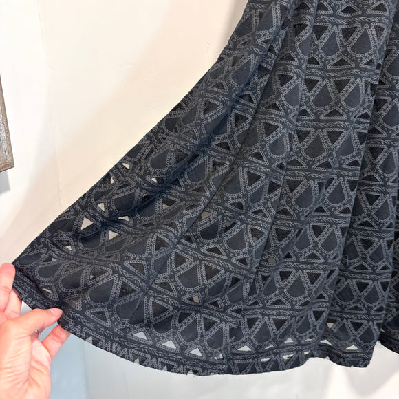 Geometric Midi Skirt