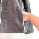 Fuzzy Soft Lined Sweatshirt Jacket-5