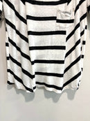 Striped Button Back Top-5