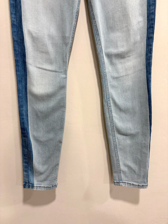 Two Tone Skinny Jeans