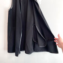 Faux Leather Trim Vest-10
