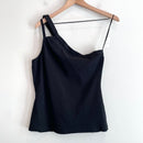 One Shoulder Ribbed Tank Top-2