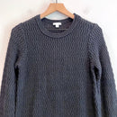 Textured Fringe Hem Sweater-3