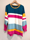 Striped Oversized Tee-2
