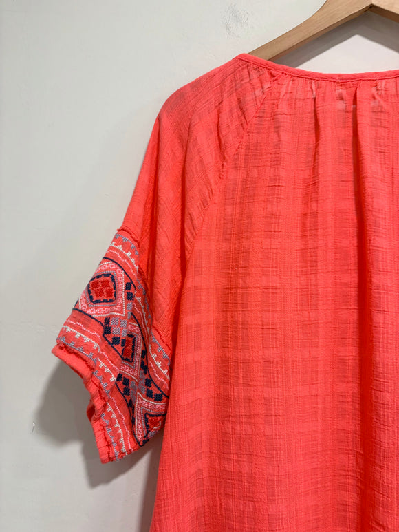 Embroidered Sleeve Tunic