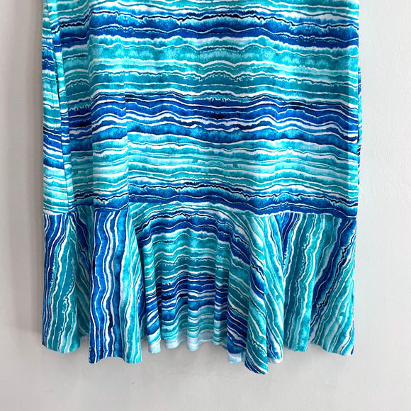 Sleeveless Stretch Flounce Dress
