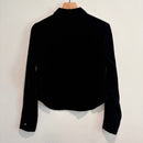 Velvet Button Down Top-7