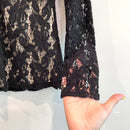 Lace V-Neck Long Sleeve Top-4
