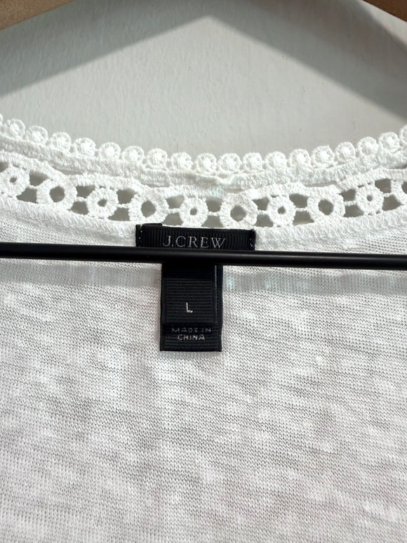 Linen Lace Trim Tank Top