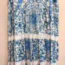 Floral Tiered Linen Midi Dress-13