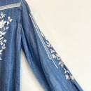 Floral Embroidered Button Down Shirt-11
