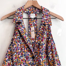 Floral Collared Button Down Mini Dress-3