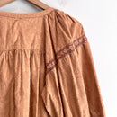 Crochet Inset Button Down Top-10