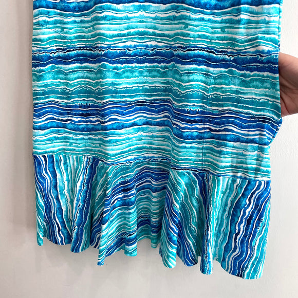 Sleeveless Stretch Flounce Dress