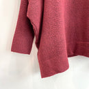 V-Neck Dolman Sleeve Oversized Sweater-13