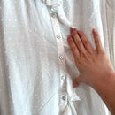 Ruffled Button Down Swiss Dot Top-5