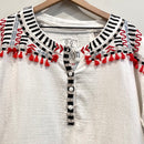 Embroidered Tassel Top-3