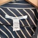 Striped Button Down Silk Shirt-5