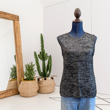 Fly Away Back Marled Knit Top