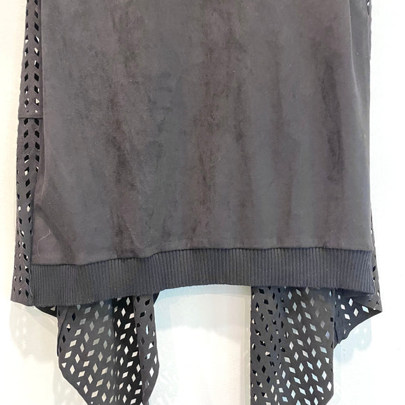Faux Suede Perforated Vest